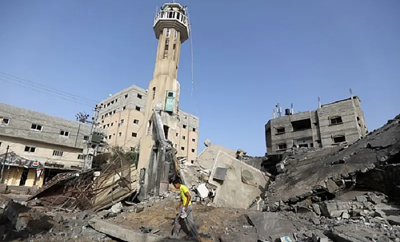 هدم المساجد في غزة