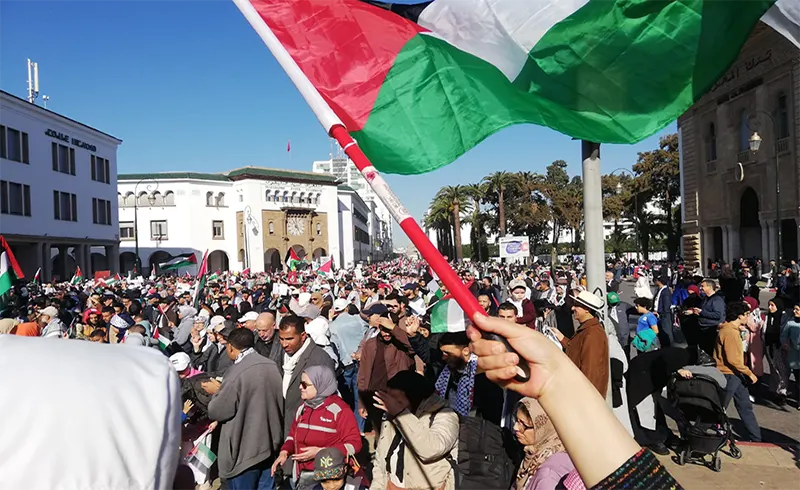 مسيرة المغاربة بالرباط